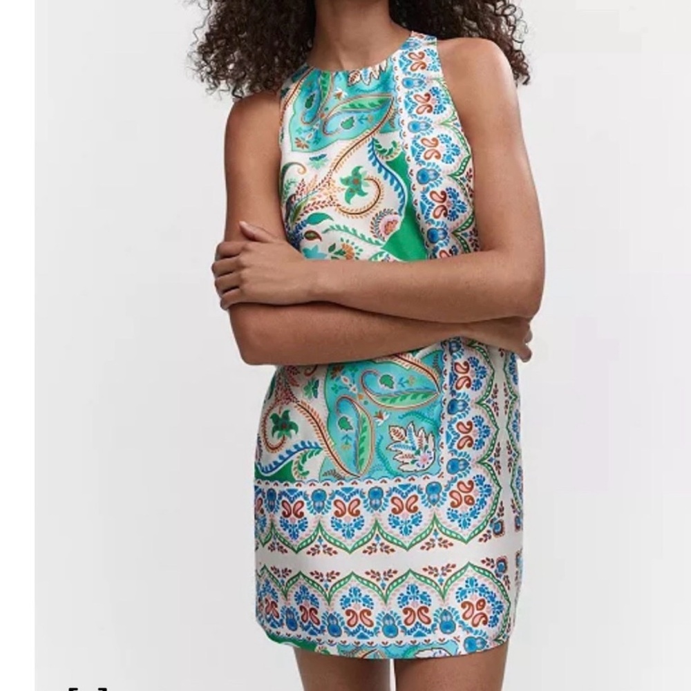 Mango Multicolor Paisley Dress